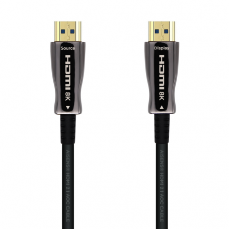 CABLE HDMI AISENS V2.1 OPTICO ACTIVO AOC 8K60HZ M/M 40M NEGRO