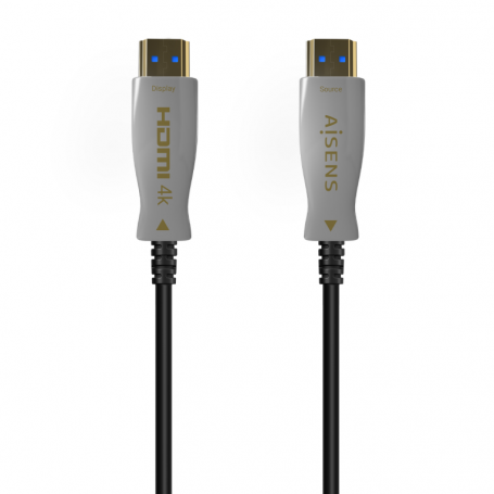 CABLE HDMI AISENS V2.0 OPTICO ACTIVO AOC 4K60HZ M/M 150M NEGRO