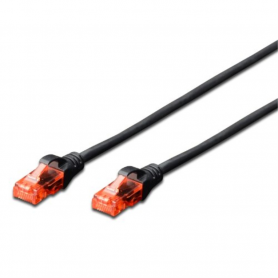 CABLE DE RED CAT 6 U/UTP DE 2,0 METROS COLOR NEGRO