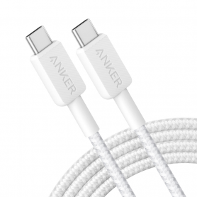 CABLE ANKER 322 USB-C A USB-C 1,8M 60W BLANCO