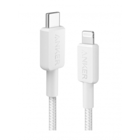 CABLE ANKER 322 USB-C A LIGTHNING CABLE TRENZADO 0,9M BLANCO