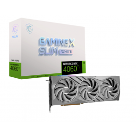 TARJETA GRAFICA MSI GEFORCE RTX 4060 Ti GAMING X SLIM WHITE 16GB