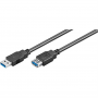 CABLE DE EXTENSION USB 3.0 A A A M/F DE 1,0 METRO.