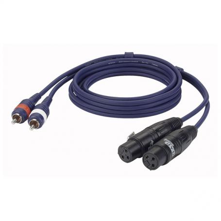 DAP FL25 - 2 RCA Male L/R  > 2 XLR/F 3 p. 3 m - Imagen 1