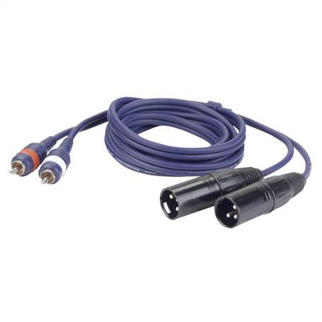 DAP FL26 - 2 RCA Male L/R  > 2 XLR/M 3 p. 1,5 m - Imagen 1