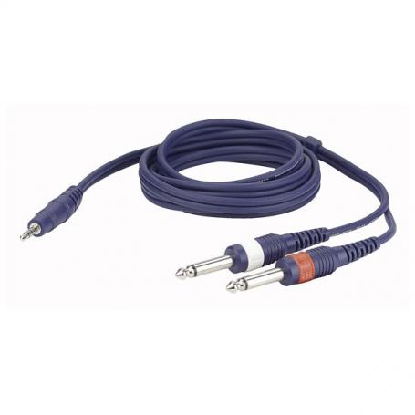 DAP FL31 - stereo mini Jack > 2 mono Jack L/R 1,5 m - Imagen 1