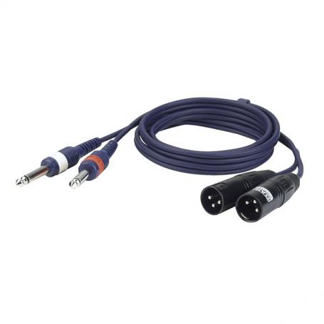 DAP FL44 - 2 unbal. Jack mono L/R > 2 XLR/M 3 p. 1,5 m - Imagen 1