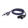 DAP FL44 - 2 unbal. Jack mono L/R > 2 XLR/M 3 p. 1,5 m - Imagen 1