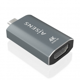 ADAPTADOR CONVERSOR AISENS ALUMINIO USB-C/M A HDMI 4K@60HZ/H GRIS