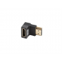 ADAPTADOR 8K LANBERG HDMI(M) A HDMI(H) ANGULO ABAJO ALUMINIO PLATA