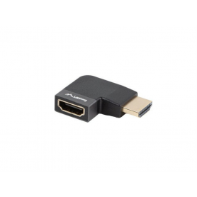 ADAPTADOR 8K LANBERG HDMI(M) A HDMI(H) ANGULO DERECHA ALUMINIO PLATA