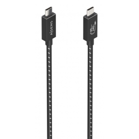 CABLE USB4 AISENS GEN3X2 40G 8K60HZ 5A 48V 240W E-MARK C/M-C/M 1.0M