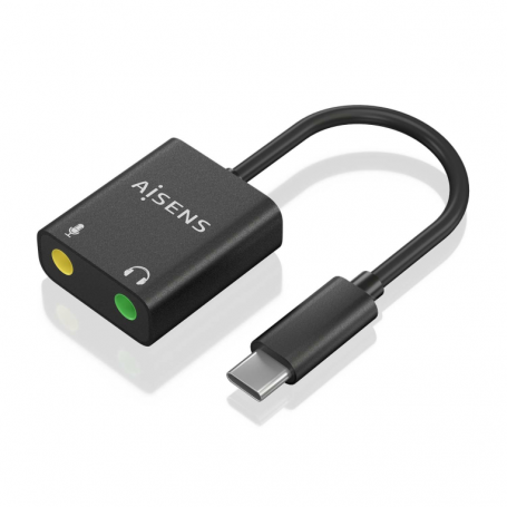 CONVERSOR AISENS USB-C A AUDIO 48KHZ USB-C/M-2XJACK 3.5/H 10CM