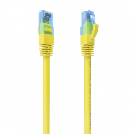 CABLE RED AISENS LATIGUILLO RJ45 CAT.6 UTP AWG26 CCA AMARILLO 25CM