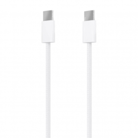 CABLE AISENS USB 2.0 3A 60W APPLE USB-C/M-USB-C/M BLANCO 1.0M