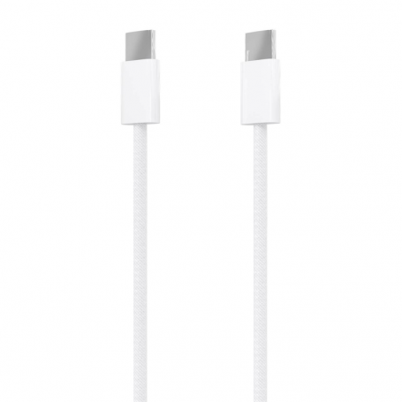 CABLE AISENS USB 2.0 3A 60W APPLE USB-C/M-USB-C/M BLANCO 1.0M