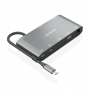 USB-C DOCK AISENS 8 EN 1 HDMI VGA RJ45 2XUSB-A 2XUSB-C 5G USB-C PD