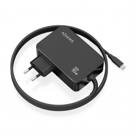 CARGADOR AISENS GAN 90W PD3.0 1XUSB-C 1.8M NEGRO