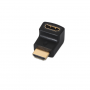 ADAPTADOR AISENS HDMI ACODADO A/H-A/M NEGRO