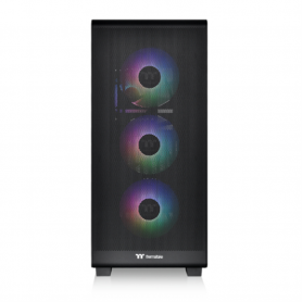 CAJA THERMALTAKE S250 TG ATX 2XUSBA 3.2 ARGB SIN FUENTE NEGRO