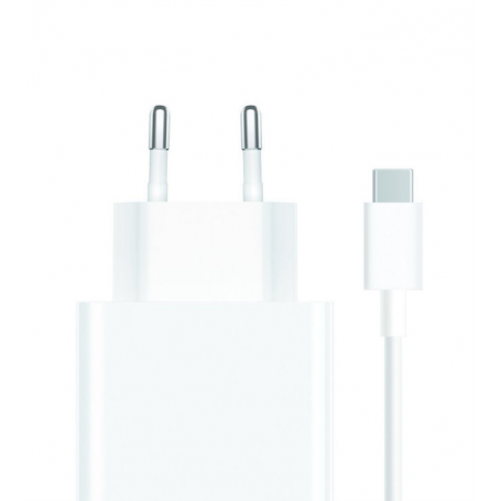 CARGADOR DE PARED XIAOMI TIPO-A 67W + CABLE WHITE