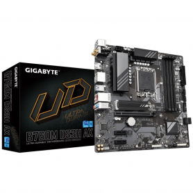 PLACA BASE GIGABYTE B760M DS3H AX G12 1700 MATX 4XDDR5