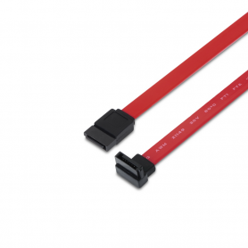 CABLE AISENS SATA III DATOS 6G DATOS ACODADO ROJO 0.5M