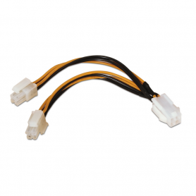 CABLE ALIMENTACION AISENS 4PIN H-4+4PIN M 15CM