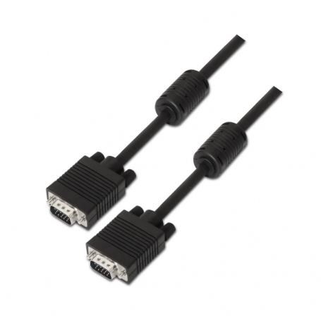 CABLE AISENS SVGA CON FERRITA HDB15/M-HDB15/M NEGRO 1.8M