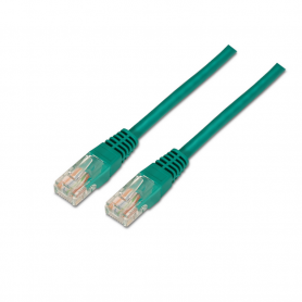 CABLE RED AISENS LATIGUILLO RJ45 CAT.5E UTP AWG24 VERDE 1.0M