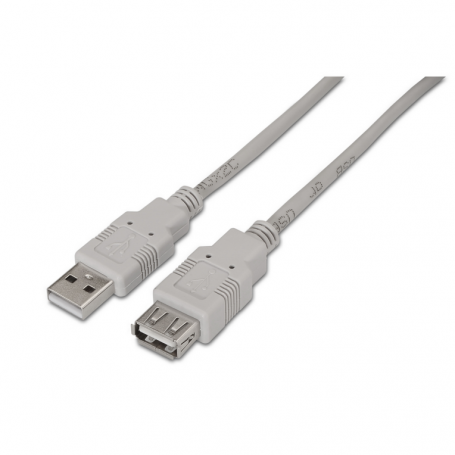 CABLE USB 2.0 AISENS TIPO A/M-A/H BEIGE 3.0M