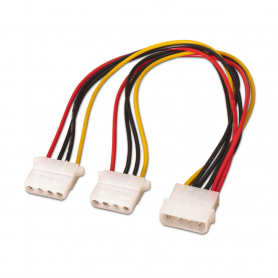 CABLE AISENS ALIMENTACION MOLEX MOLEX 4PIN M-2XMOLEX 4PIN H 20CM