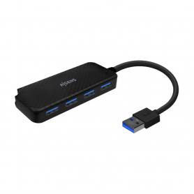 HUB AISENS USB 3.0 TIPO A/M-4XTIPO A/H NEGRO 15CM