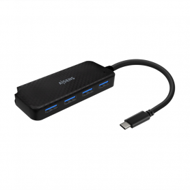 HUB AISENS USB 3.1 USB-C USB-C/M-4XTIPO A/H NEGRO 15CM