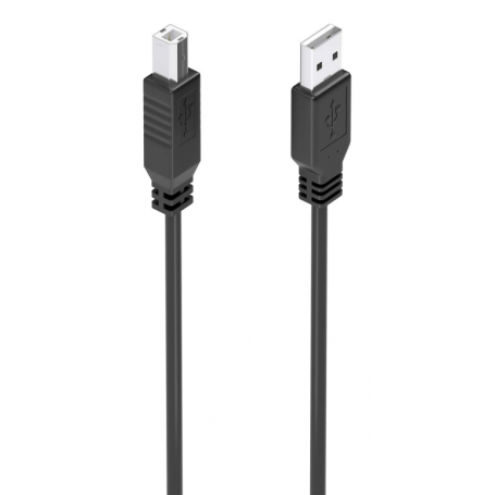 CABLE USB 2.0 AISENS CON AMPLIFICADOR TIPO A/M-B/M, NEGRO, 10M