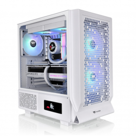 CAJA THERMALTAKE CERES 330 TG ARGB SNOW ATX 2XUSB 3.0 SIN FUENTE BLANCO