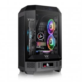 CAJA THERMALTAKE THE TOWER T300 BLACK ATX 2XUSB 3.0 SIN FUENTE NEGRO