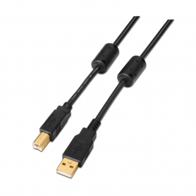 CABLE IMPRESORA AISENS USB 2.0 ALTA CALIDAD FERRITA A/M-B/M 5.0M