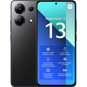 SMARTPHONE XIAOMI REDMI NOTE 13 6,67 8GB RAM 256GB ROM BLACK