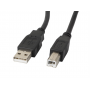 CABLE IMPRESORA LANBERG USB MACHO/USB MACHO FERRITA 1.8M NEGRO