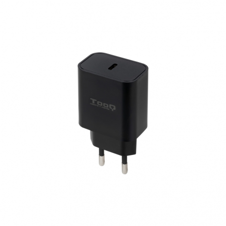 CARGADOR TOOQ DE PARED USB-C PD3.0 20W NEGRO