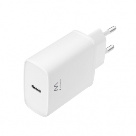 CARGADOR MOVIL EWENT USB-C AC PD 1 PUERTO (20W) BLANCO