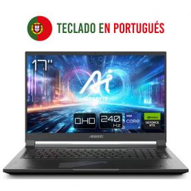 PORTATIL GIGABYTE AORUS 17X AZF-D5PT665SH I9 13980HX 4070 32GB 2TB 17" W11H