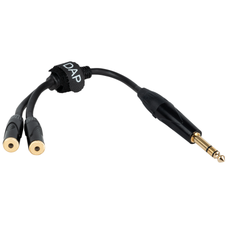 DAP FLA5 – male stereo jack to 2 female stereo mini-jack 0,3 m, negro