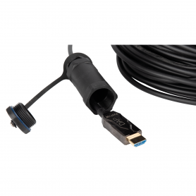 DAP Armoured HDMI 2.1 AOC 8K Fibre Cable 100 m - Blindado - Chapado en oro