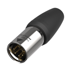 Neutrik XLR 5P Connector - male TOP Contactos de oro - carcasa de aluminio inoxidable