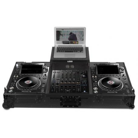 U91086BL - ULTIMATE FLIGT CASE SET PIONEER CDJ-3000/A9 BLACK PLUS (L&W)