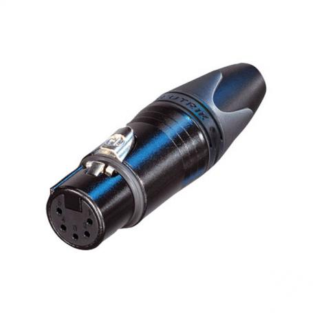 Neutrik XLR 5p Female connector Contactos de plata, carcasa de níquel - Imagen 1