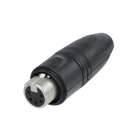 Neutrik XLR 5p. Connector Female IP65 Contactos de oro, carcasa de níquel - Imagen 1