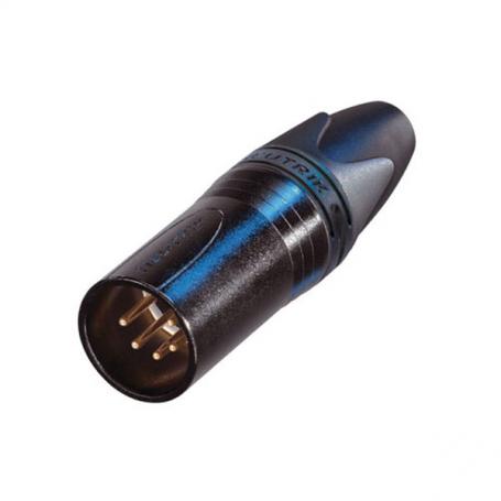 Neutrik XLR 5p. Connector Male Carcasa negra con contactos plateados - Imagen 1